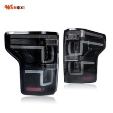 Led Tail Lights For 2015-2020 Ford F-150 Pickup Black Smoke Full Rear Lamps Led Tail Lights For 2015-2020 Ford F-150 Pickup Black Smoke Full Rear Lamps