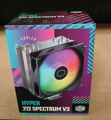 Cooler Master Hyper 212 Spectrum V3 ARGB Rifle Bearing CPU Fan Heatsink 120mm