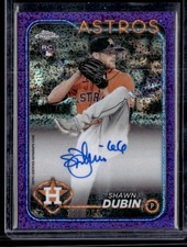 2024 Topps Chrome Update Shawn Dubin Autos Purple Speckle Refractors SN,AU