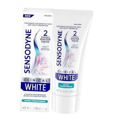 Clinical White Toothpaste Clinically Proven Whitening for Sensitive Teeth,