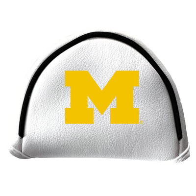 Team Golf Ncaa Michigan Putter Cover - Mallet White - Printed Team Golf Ncaa
