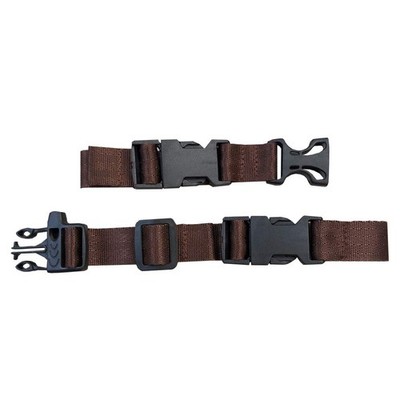 HDHYK Backpack Chest Strap- Nylon - Adjustable Universal 36 cm x 2 cm, Brown