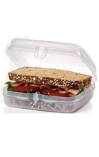 Tupperware Sandwich Keeper Clear New