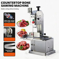 1500W Electric Meat Bone Saw Machine Commercial Frozen Meat Bandsaw Cut Butcher