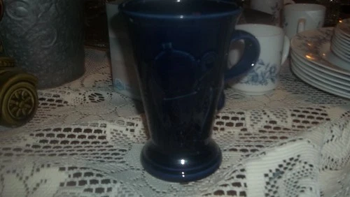 Fiesta Ware By Homer Laughlin Cobalt Blue Pedestal Mug Cup - Retired