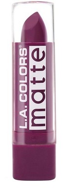 L.A. COLORS Matte Lip Color Stay Put Plum CML513   Long-Lasting, Bold Shade   