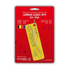 Airlinertags Brussels Airlines A320 OO-SNA gelb