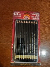 Koh-i-noor 8B-2H Drawing Artist Pencil Set with Tin Case 12 Pack