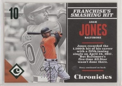 2017 Panini Chronicles Green 122/199 Adam Jones #44 tj0