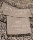 Womens Chicos Zenergy Soft Essentials Salt Pepper Jogger Pants Size 3R — photo 3