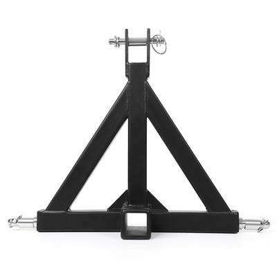#ad #ad 3 Point Hitch 2quot; Receiver Tow Drawbar Hitch Adapter for Category 1 Tractor Black $46.54