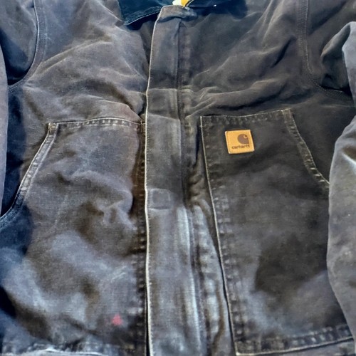 Vintage 2000s Y2k Carhartt J22 DKB Sz Large Detroit Workwear Arctic Brown Jacket by Carhartt, Size L, $200 - Photo 2