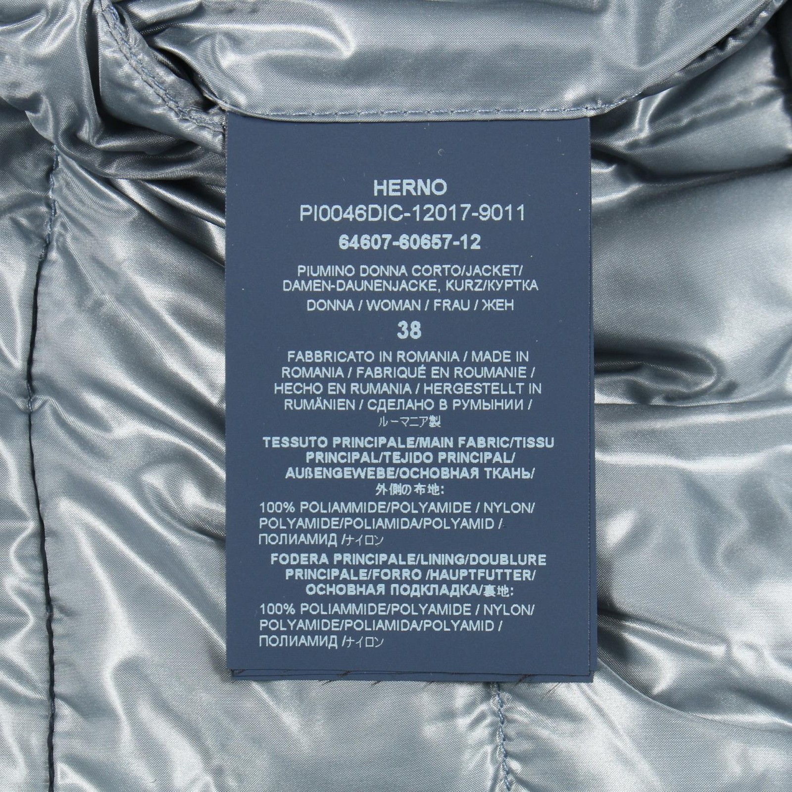 Herno Iconico Sofia Down Jacket Nylon Ladies Blue - image 5