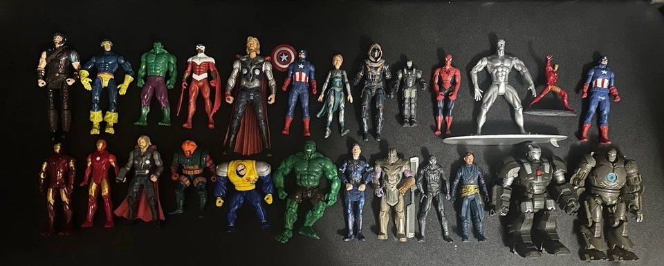 Lot of 25 Marvel Action Figure Hero Lot! Thor/Iron Man/Silver Surfer/X-Men++++ - Image 2 of 4