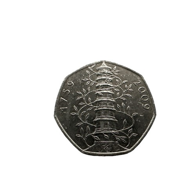#ad #ad 2009 kew gardens 50p coin circulated genuine GBP 146.00