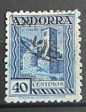 timbre Andorre espagnol N°22B, neuf avec trace charnière - A312