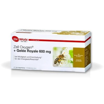 2x ZELL OXYGEN+Gelee Royale 600 mg Trinkampullen 14X20 ML