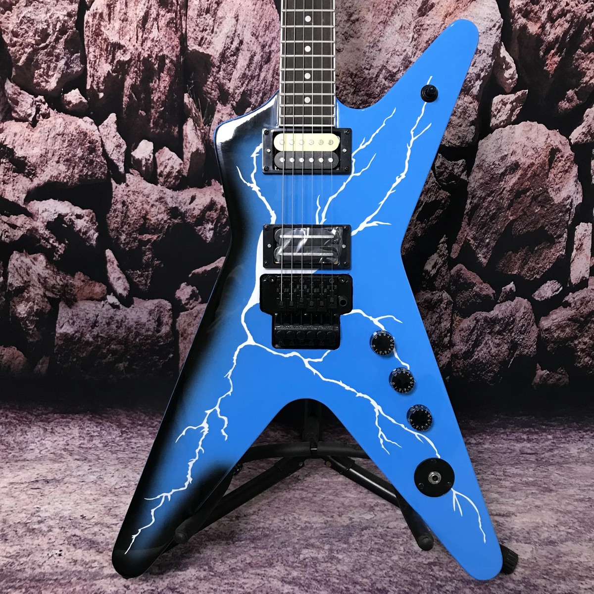 TOP Blue Dimebag Dean Electric Guitar ML From Hell Lighting Body