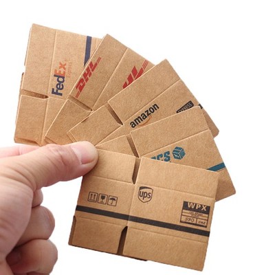 1Set Mini Carton Express Carton 1:12 Dollhouse Miniature Express Box Decor Toy