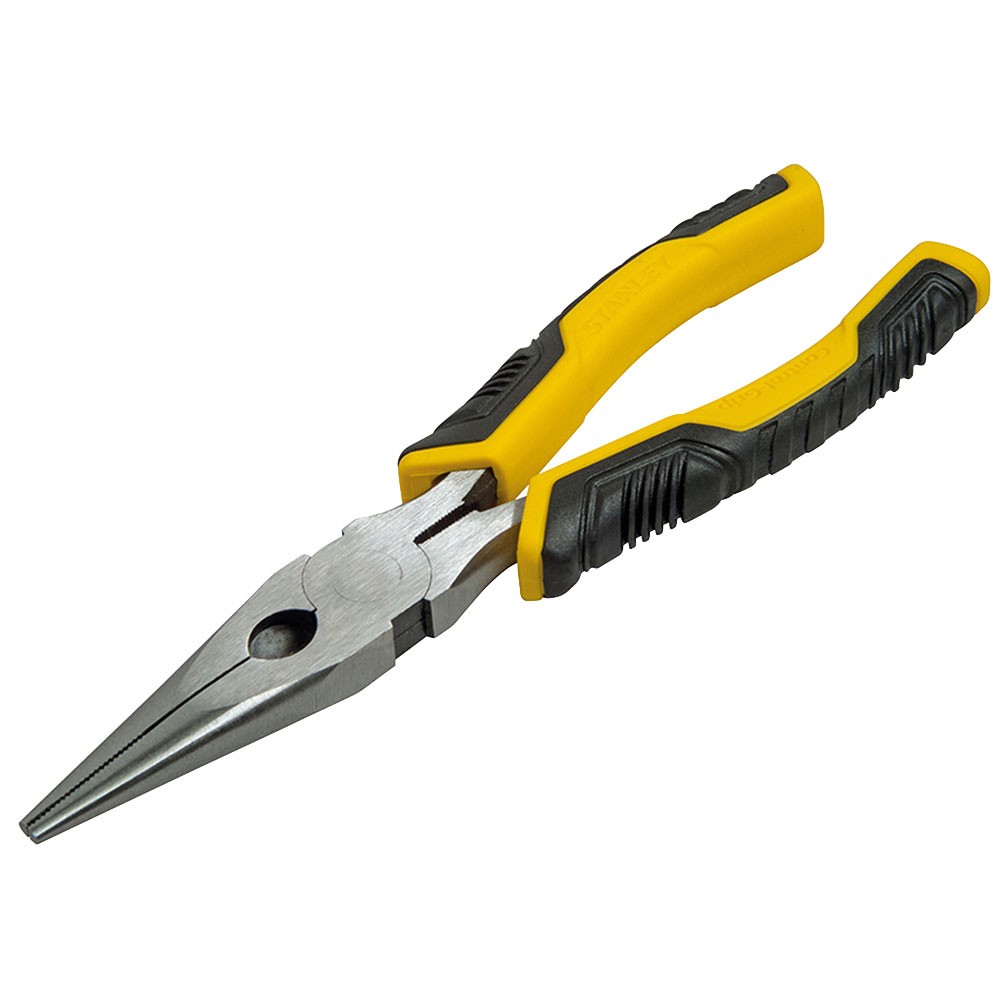 Stanley Black Dynagrip Long Nose Pliers - Image 2