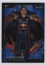 2024 Topps Finest Formula 1 Rare Blue Refractor 37/99 Oliver Goethe #252 02v3