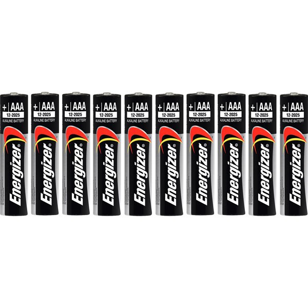 Energizer Size AAA Alkaline Battery (Pack of 10)