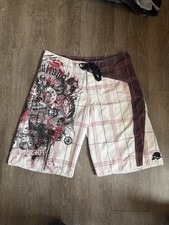 AOP Men's Metal Mulisha Board Shorts Vintage Y2K, Size 34