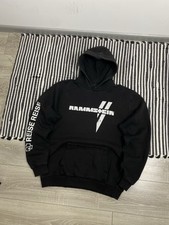 Rammstein Mens Black Hoodie  Pullover German Heavy Metal Rock Band Hoody XL