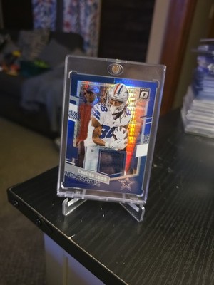 2023 Panini Donruss Optic - Donruss Threads CeeDee Lamb Blue Hyper Prizm (MEM)