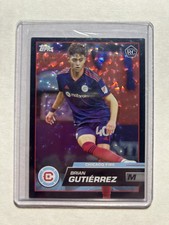 2023 Topps MLS Brian Gutierrez Icy Black /10 Chicago Fire