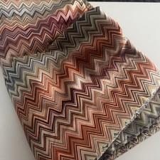 Missoni Home Tessuto KING Duvet Cover - Micro Zig Zag - Green/Blue/Red/Pink