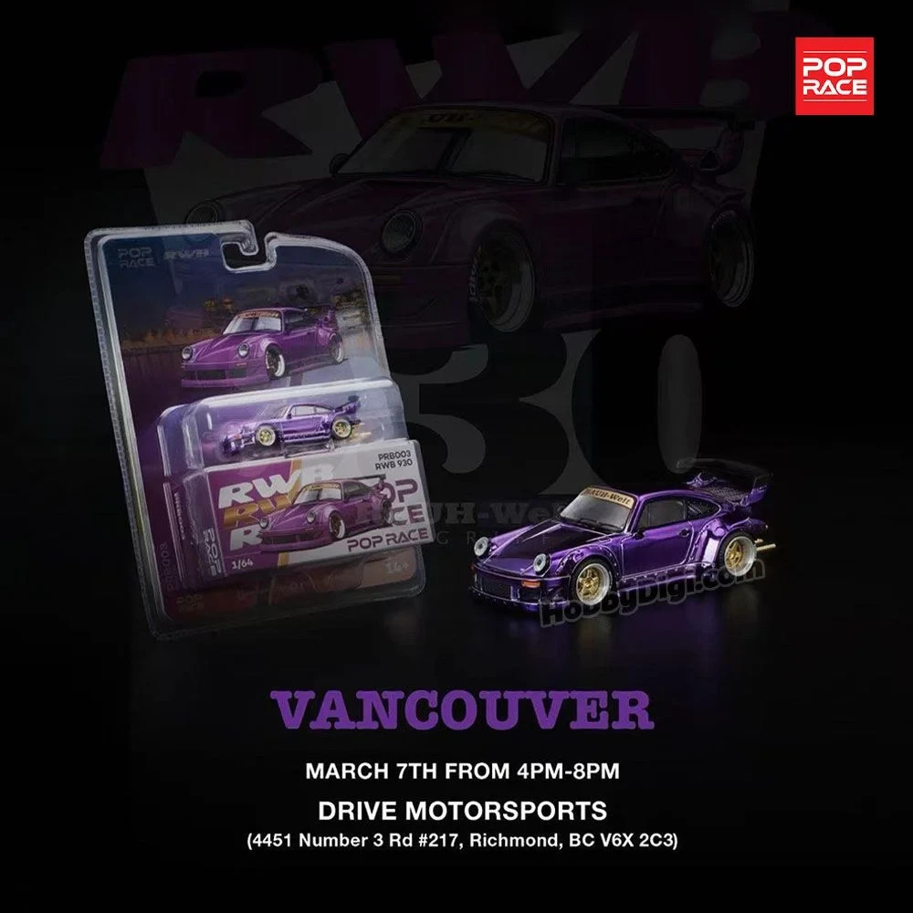POPRACE 1/64 RWB 930 Purple Chrome - Vancouver 2026 Edition | eBay