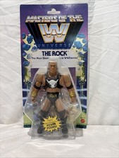 Masters of the WWE Universe THE ROCK Wave 3 MOTU Mattel Action Figure NEW