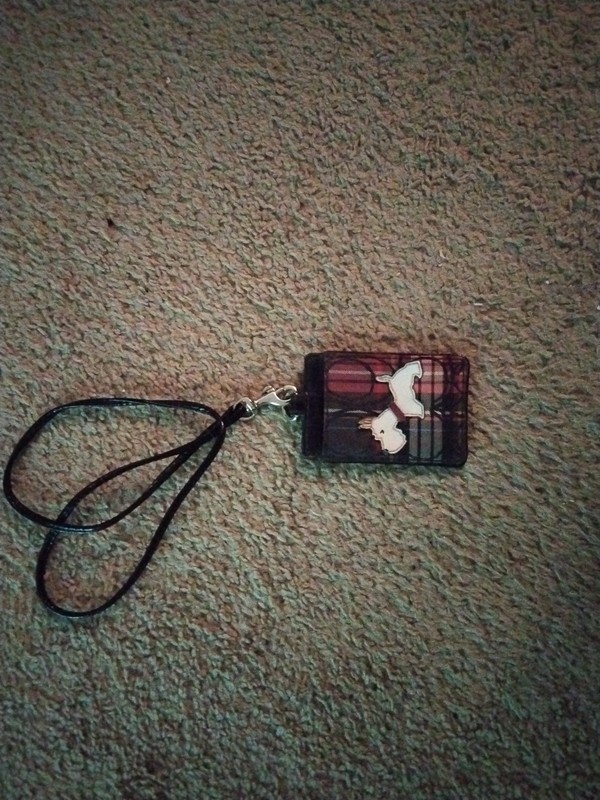 Coach Plaid Scottish Terrier White Dog Vintage Lanyard