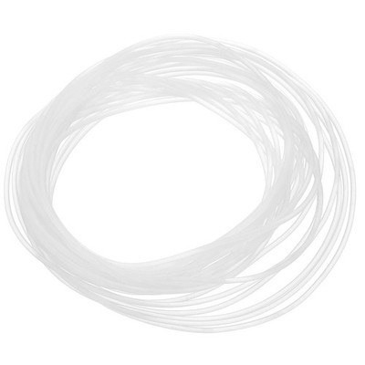 10M (32.8Ft) 2.5MM (0.1'') Dia High Density Solid Silicone Seal Strip, White