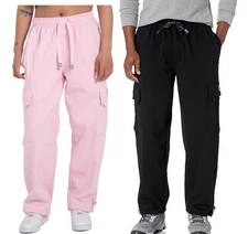 Pro Club Womens''s Heavyweight Fleece Cargo SweatPants