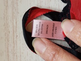 Agent Provocateur Red Black Side Ties- O/S