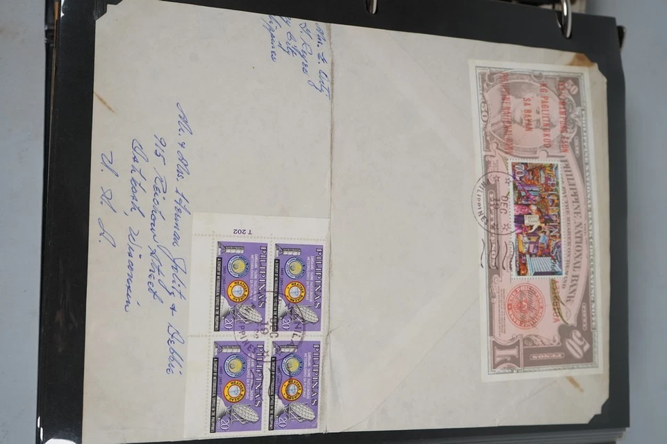 КОЛЛЕКЦИЯ ИЗ 100+ ОБЛОЖЕК ФИЛЛИППИНСКИХ ОСТРОВОВ 1960-Х ГОДОВ, ХРАНЯЩИХСЯ В АБЛЮМЕ - Изображение 2 из 4