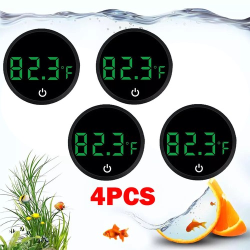 2/4x Aquarium Digital Thermometer LED Fish Tank Temperature Gauge Touch Screen - Bild 18 von 18