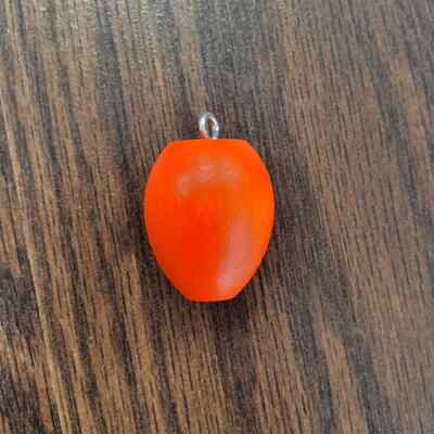 Hi-Vis Orange Wooden Egg Bobber - Choose from 3 sizes - Made in USA