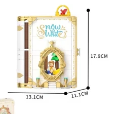 New Princess Snow White Fairytale Building Block Book Brick Set Compatible