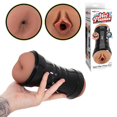 Dual-Ended Pussy Anal Stroker Realisitc Vagina Ass Masturbator Sex Toy for Men