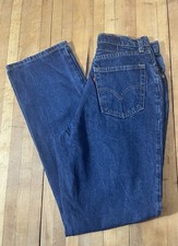 Vintage 70s Levi's Blue Jeans Size 15 Red Tab Made in USA Talon Zip 27 X 32