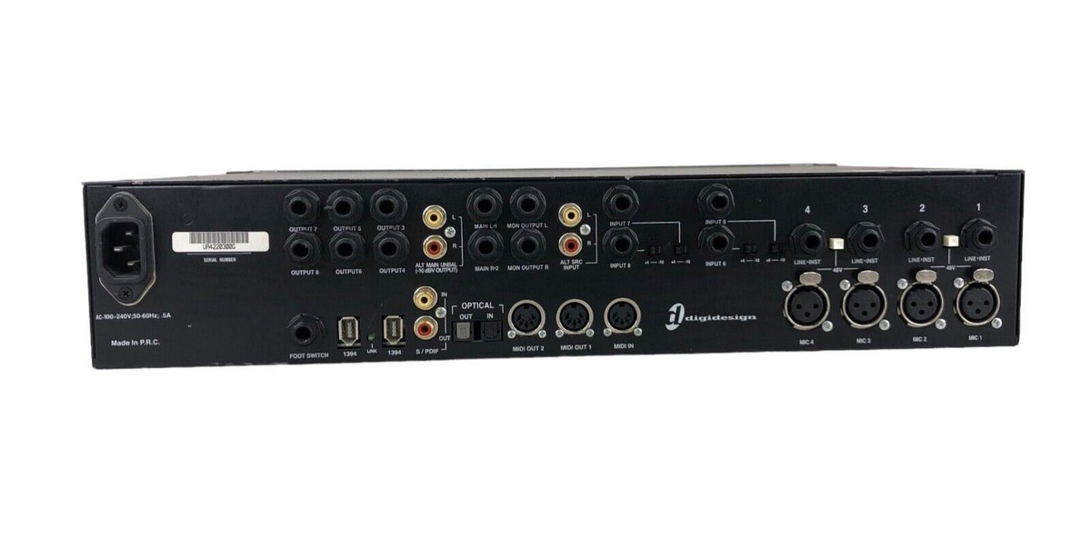 Digidesign Digi 002 Rack Firewire Audio Midi Digital