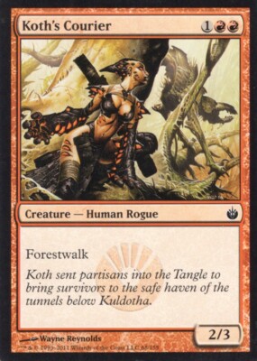 4X KOTH'S COURIER 68/155 MIRRODIN BESIEGED MTG MAGIC LP X4 (yourdeckbuilder)