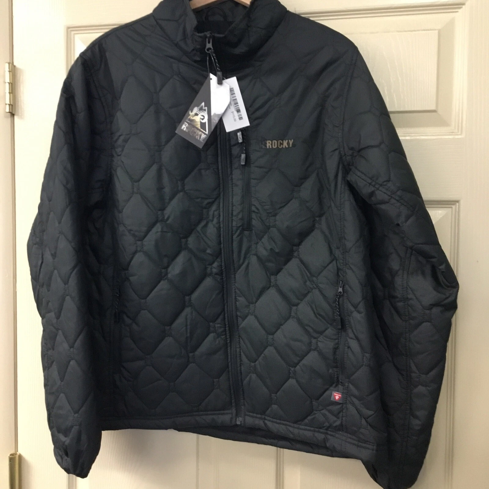 New Men’s Rocky HW00286 Black Rugged Packable Jacket Size XL