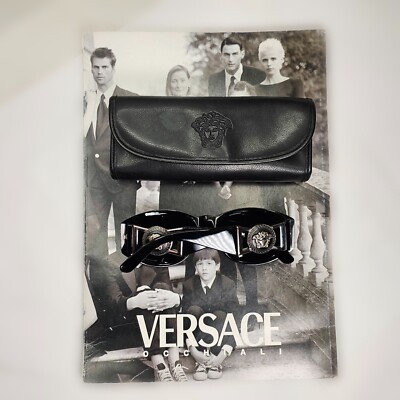 Gianni Versace Sunglasses 1996 Vintage Black MOD 424/S COL 852