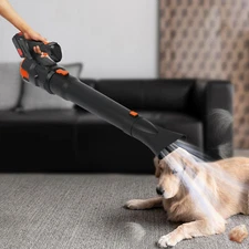 Battery Powered Leaf Blower Garden Leaf Blower Machine w/Battery & Charger