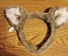 Great Wolf Lodge Headband Wolf Ears Plush Furry, Souvenir