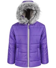 S Rothschild  CO Big Girls Violet Quilt Puffer Winter Jacket Coat